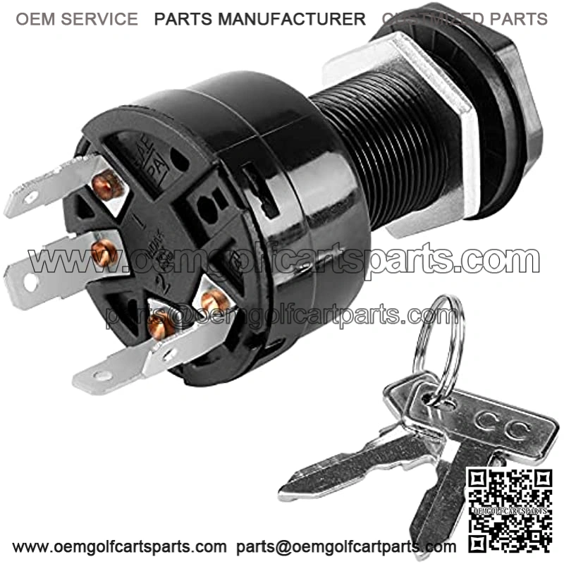 Golf Cart Ignition Key Switch for Club Car Precedent 2004-up OEM# 102515101-4 Pin