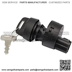 Key Switch Assembly 3 Position On/Off Replacement Ignition Switch with 2 Standard Keys for Yamaha G22, G29 Drive, Drive 2 Gas Golf Cart OEM# JW6-H2510-00/JW6-H2510-20-00