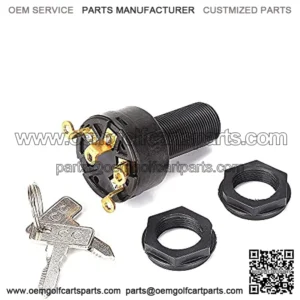 Club Car Ignition Switch, Golf Cart Key Switch Starter Switch for Club Car DS 1996-Up Gas Golf Cart 101826301 1012505