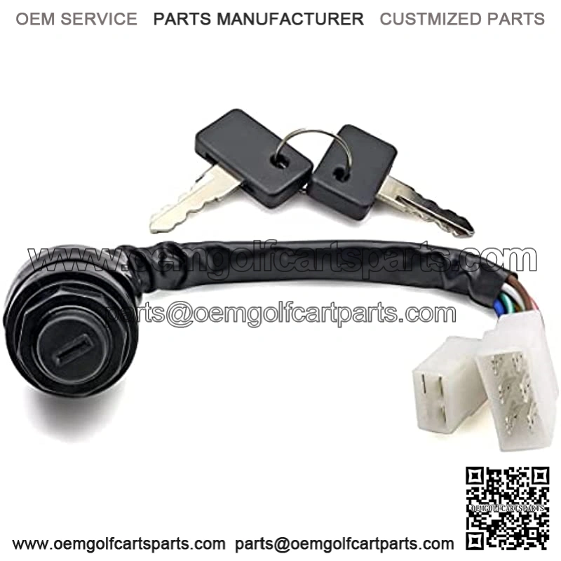 Ignition Switch Compatible with Yamaha Gas 2 Cycle Golf Cart G1 1979-1989 J17-82508-20 J10-82508-20