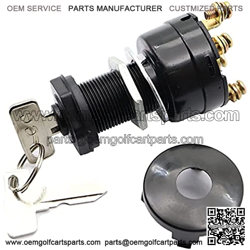 Ignition Key Switch Compatible with Club Car Golf Cart DS 1996-up Replace Part Number Keys 1012505 Ignition Switch 101826301
