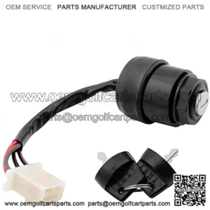 Ignition Key Switch 4 Pins for Yamaha G14 Gas/Electric Golf Cart - Replaces #JN3-82510-00-00
