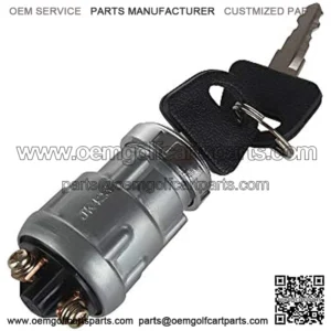 Ignition Starter Switch with 3 Position 3 Connection Terminal 2 Keys Replacement for Car, Moto, Tractor, Forklift, Truck, Scooter, Trailer, Agricultural,Modified Car Pit Quad Go Kart UTV Moped Buggy