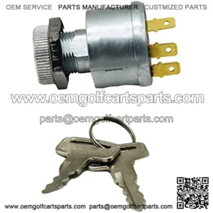 Key Ignition Switch 33639-G01 for EZGO Golf Cart Key Starter 4 Terminal 81+ Gas Electric 33639G01