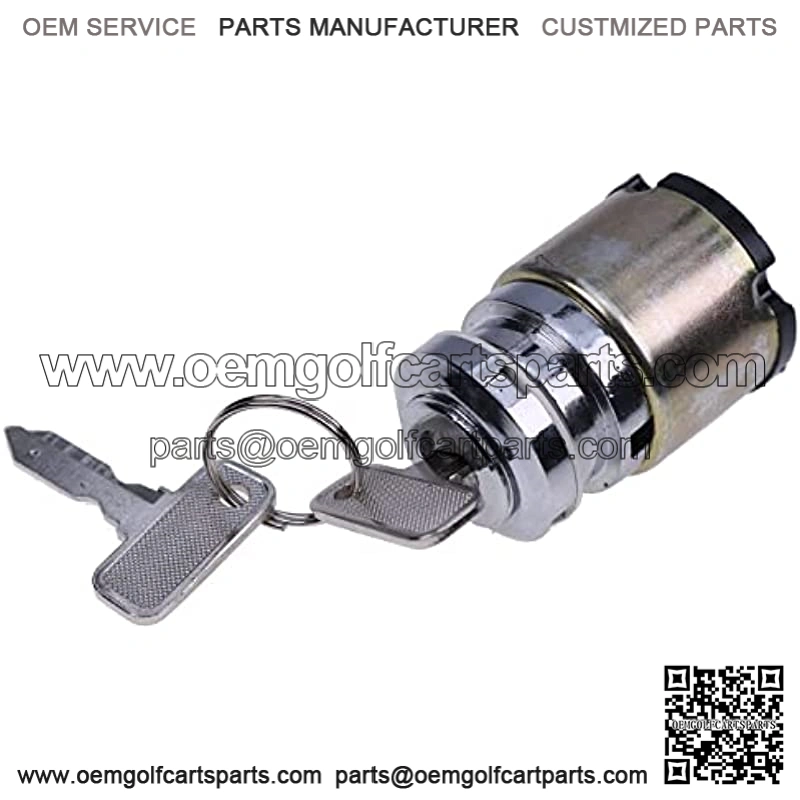 4 Terminal Ignition Key Switch with 2 Keys 1012415 CP1012415 2615 Compatible with Club Car Gas Golf Cart 1983.5-1995