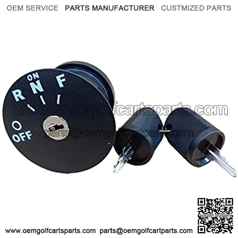 Golf Cart Accessories Key Switch with Two Standard EZGO Keys fit for EZGO RXV 48 Volt Electric Cars 605637/611283/609692
