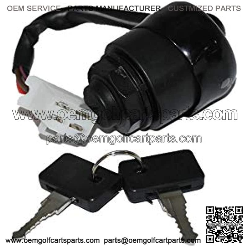 JN3-82510-00-00 Replacement for Yamaha G14 Golf Carts Ignition Key Switch W/ 2 Keys