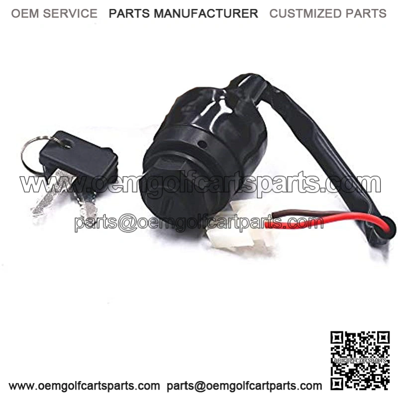 JN8-82510-09 Ignition Key Switch & Keys for Golf Cart G11 G16 G19 G20 G21 G22 Replacement JN8-82510-00 JN8-82510-01 Gas or Electric 1996-2004 and Up New Z459
