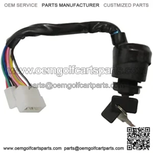 Ignition Key Switch for Yamaha Gas G1 Golf Cart 1978-1989 J17-82508-20-00 J10-82508-20