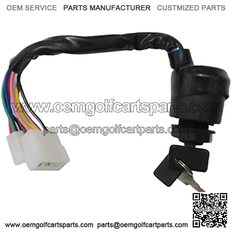 Ignition Key Switch for Yamaha Gas G1 Golf Cart 1978-1989 J17-82508-20-00 J10-82508-20