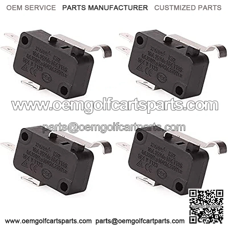 4 Pack Golf Cart Micro Switch 2 & 3 Prong for Club Car DS Precedent OEM # 1014807,1014240, 1014805