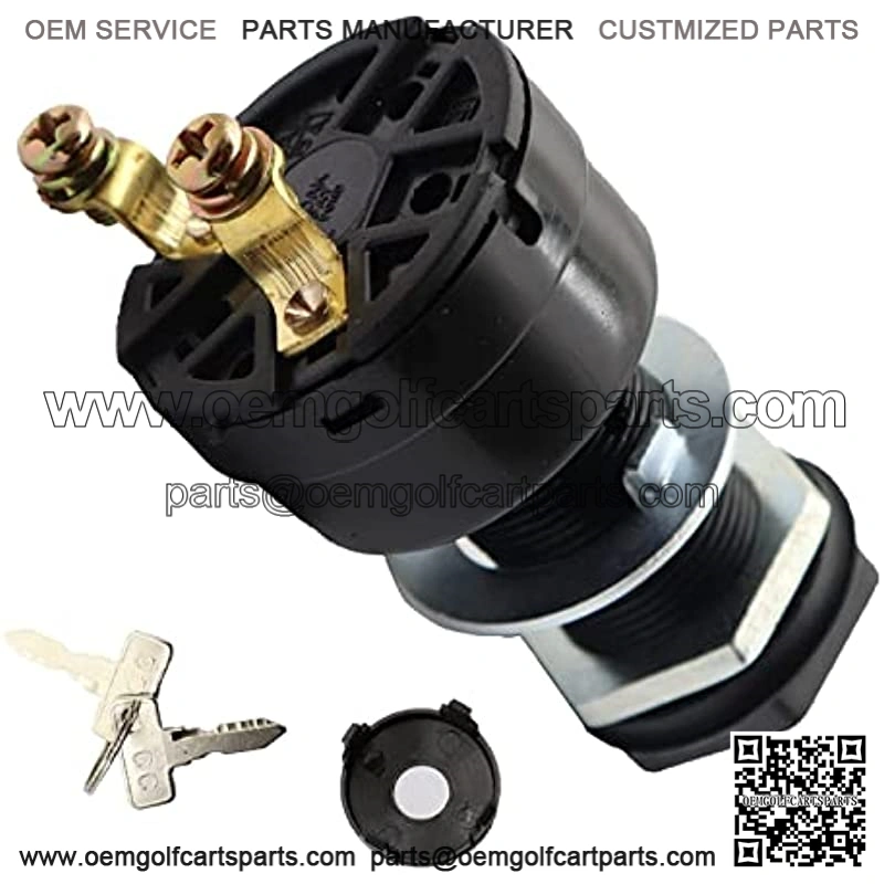 Ignition Key Switch with Keys Compatible with Club Car DS Electric 1996 Up Replace 101826201 36/48 Volts 1996-Up