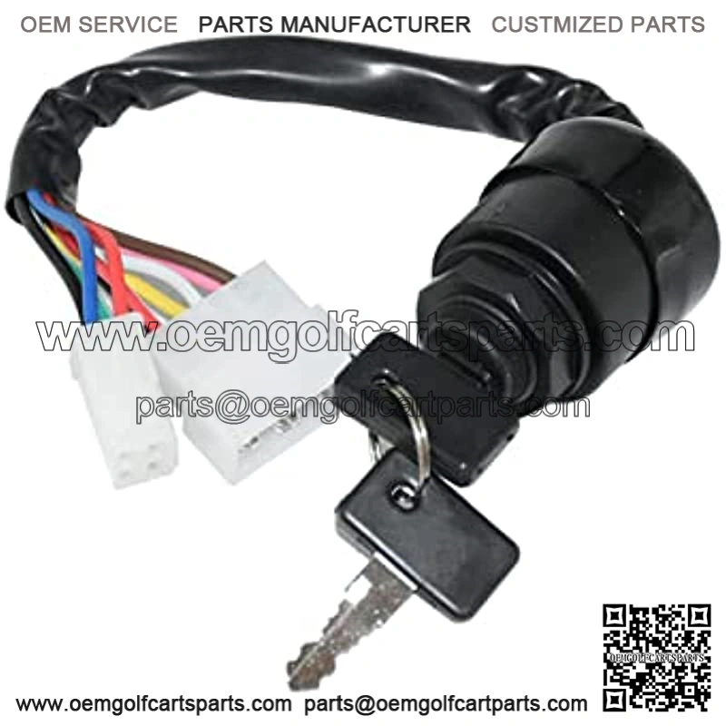 J17-82508-20 Ignition Switch for Yamaha Gas 2 Cycle Golf Cart G1 Models 1979-1989