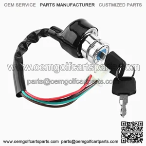 Ignition Starter Switch With 3 Position 2 keys Universal 6-Wire in 9 pin plug Ignition Switch for Car Motorcycle