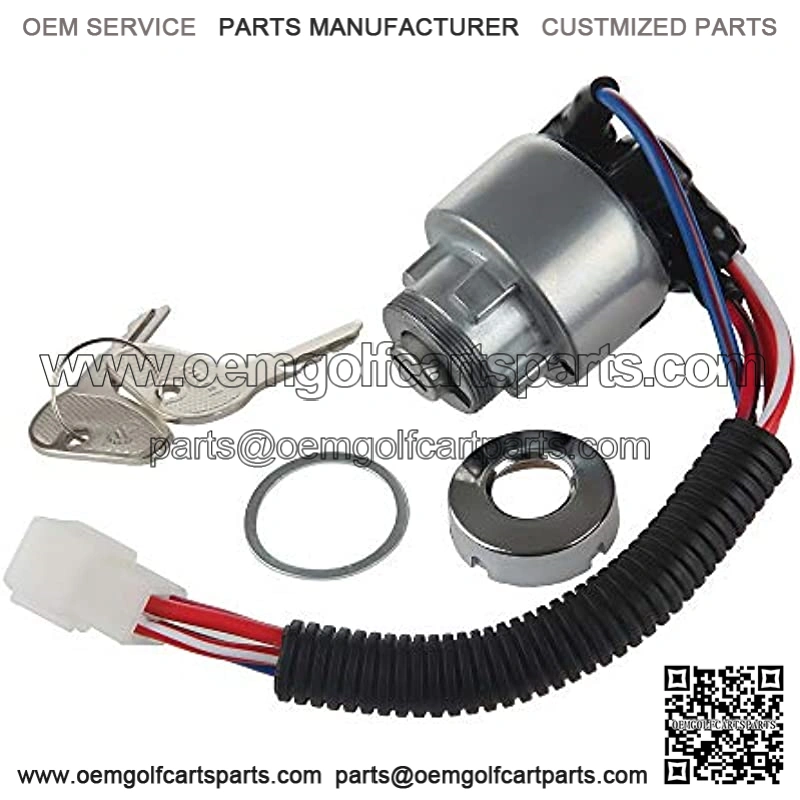 TC020-31820 Ignition Starter Switch with 4 Position 5 Termials 2 Keys Replaced with Tractor B2150,M6800,M4900,BX2200,B1700E,13750,KX91-3,14150,13010, L2800F,L4400F,MX5000F