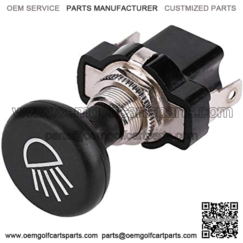 Push Light Switch, 12V Car Headlight Push Pull Light Switch for Golf Cart EZGO Club Car Yamaha