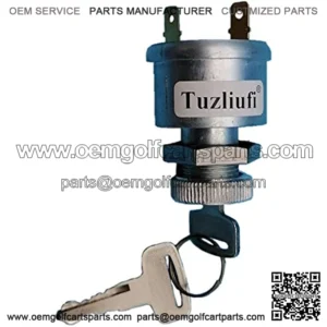 Ignition Key Switch & Keys Compatible with EZGO 17421G1 1981 & Up Universal Gas-Electric 2 Terminals ON Off Golf Cars UTV New Z521