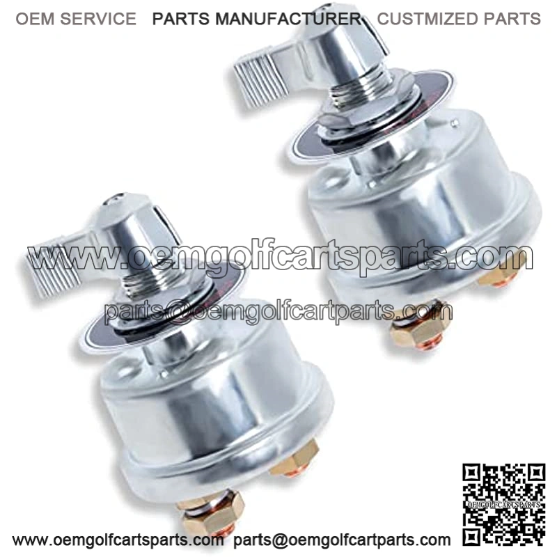 High Current Battery Disconnect Switch 12v-48v Battery Power Cut Isolator Kill Switch 200A Battery Switch for Truck Car Vehicle RV and Marine with Face Plate