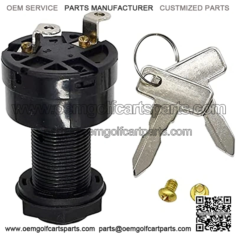 Ignition Key Switch Starter Switch for Electric Golf Cart Club Car DS 101826201 1996-Up Ignition Key Switch 36V 48V