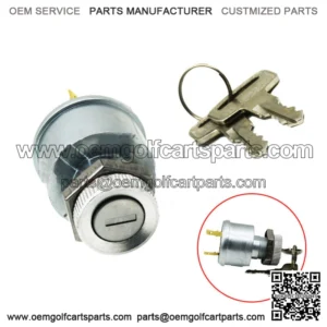 Fit Ezgo Golf Cart Key Switch 2 Terminal 1981 &Up Gas-Electric Ignition Switch