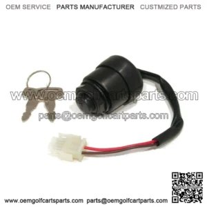 Key Switch with Wire Harness & Keys for 1993-2001 Yamaha G11 Gas Golf Cart Motor