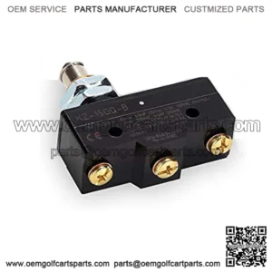 Golf Cart Brake Pedal Micro Switch 3-Terminal Plunger-Style for Club Car DS 1981 UP & EZGO 1971 UP, Replace OEM#1011439, 12374G1, 13141G1,730, MS-011