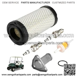 Golf Cart Tune Up Kit Fit EZGO W/ Air Filter Oil Filter Fuel Filter Spark Plug