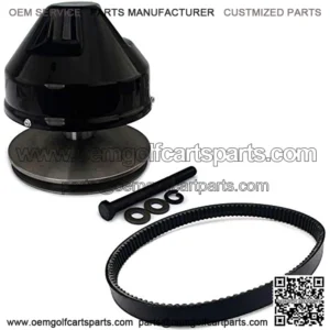 Primary Drive Clutch and Drive Belt for EZGO 2-Cycle Gas Golf Cart 1976-1987,OEM Clutch 23192-G1, Belt 14153-G1