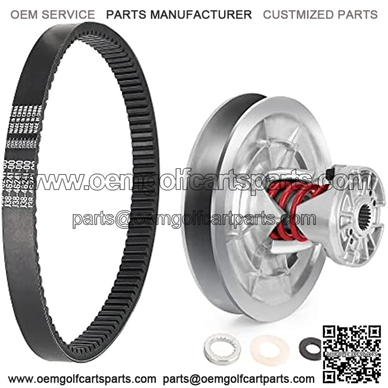 Secondary Driven Clutch Belt Kit for Yamaha G2 G8 G9 G11 G14 G16 G20 G21 G22 G28 Golf Cart 1985-2007, Replace JN6-G6270-00 JN6-G6271-02 J55-G6270-01