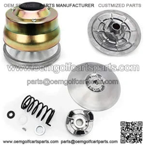 Aluminum Drive Clutch + Rear Secondary Driven Clutch Kit for Yamaha G2 G8 G9 G11 G14 G16 G20 G21 G22 Golf Carts 4-Cycle Golf Carts 1985-2006