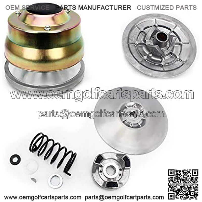 Aluminum Drive Clutch + Rear Secondary Driven Clutch Kit for Yamaha G2 G8 G9 G11 G14 G16 G20 G21 G22 Golf Carts 4-Cycle Golf Carts 1985-2006