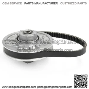 Rear Driven Clutch 28 Degree + Belt Set for EZGO Golf Cart Gas 4 cycle 26301-G03
