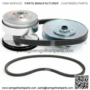 Drive Clutch + Driven Clutch + Belts Kit for Club Car DS Precedent Gas Golf Cart