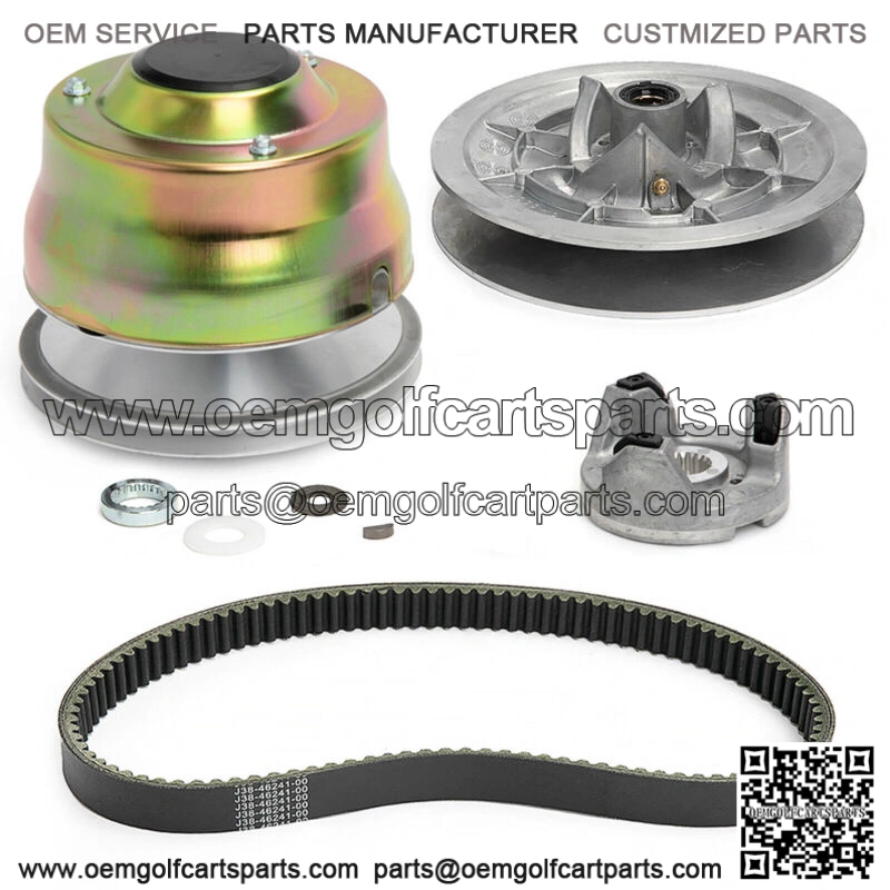 Drive Clutch + Driven Clutch + Belt for Yamaha G2-G22 4 Cycle Gas Golf Car 85-06