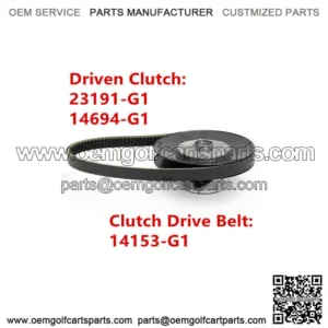 Driven Clutch + Drive Belt Kit for EZGO 2 Cycle Marathon 2PG 1976-1988 23191-G1