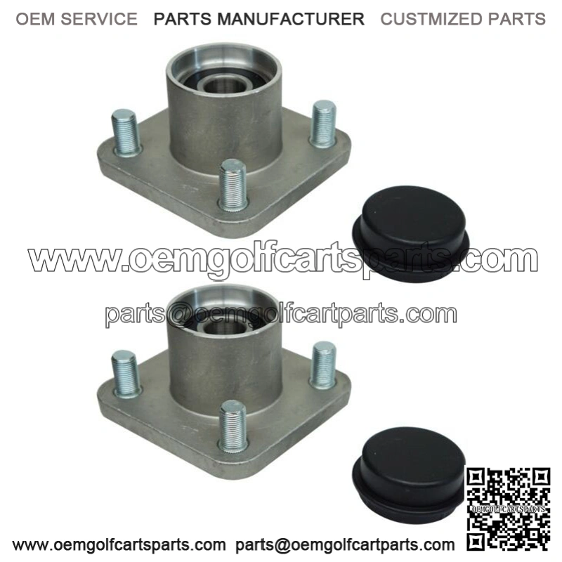 2x EZGO RXV Golf Cart Front Wheel Hub Kit Bearings Seals For 2008+ Models