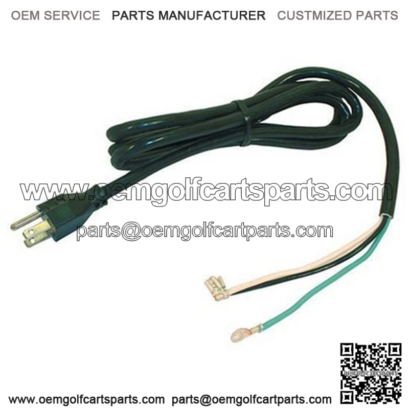 16500/ 14100 AC Cord w/ 3 prong plug for EZGO PowerWise/ PowerWise+ Chargers (1994+)