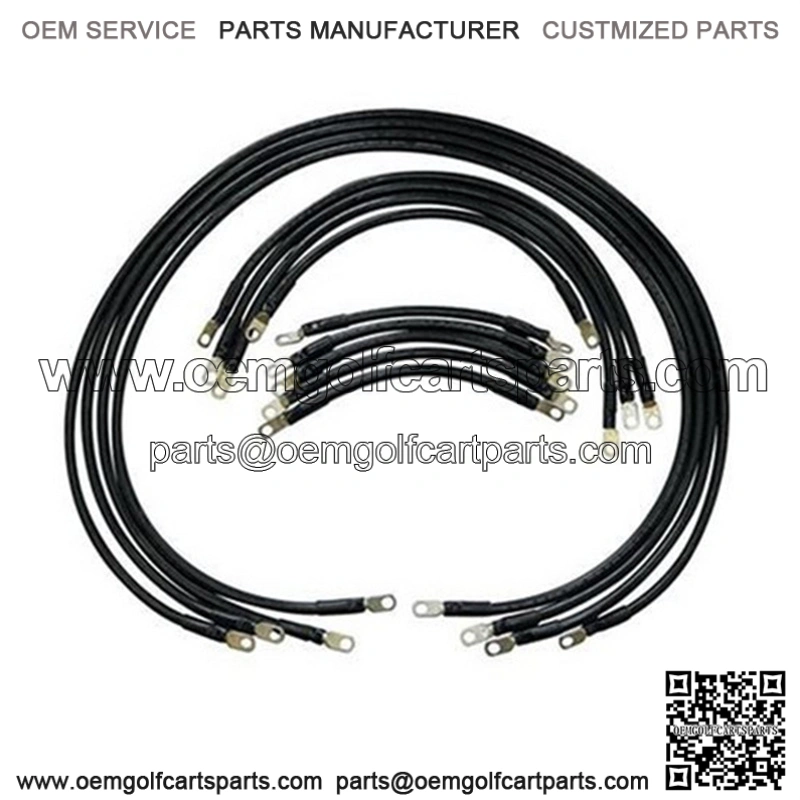 EZGO TXT Battery Cables - Complete Heavy Duty 4 gauge (Fits 1994+)