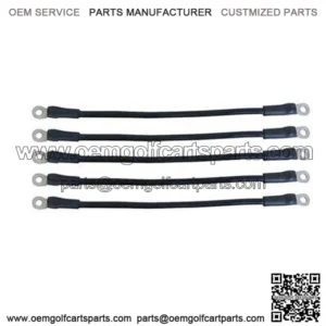 Yamaha G2/ G8/ G9 & Club Car Battery Cables - Includes (5) x 12" 6-gauge Cable Set (For Club Car 36V 1981+, Yamaha 36V 1985-1994)
