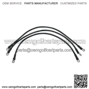 Club Car Precedent Battery Cables - Includes (3) x 26" 4-gauge Cable Set