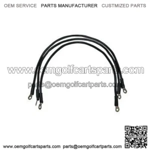 Club Car Precedent Battery Cables - Includes (3) x 26" 6-gauge Cable Set