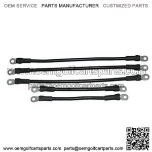 Yamaha G19 Battery Cables - Includes (2) x 9" (3) x 14" 4-gauge Cable Set