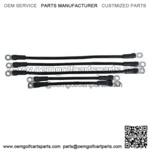 Yamaha G19 Golf Cart Battery Cables - Includes (2) x 9" (3) x 14" (6-gauge Cables)