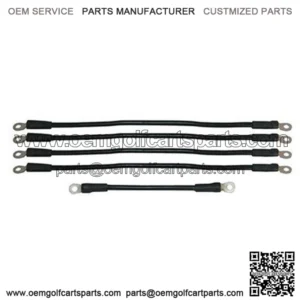 Yamaha G22 Golf Cart Battery Cables - Includes (1) x 9" (4) x 16" (6-gauge Cables)