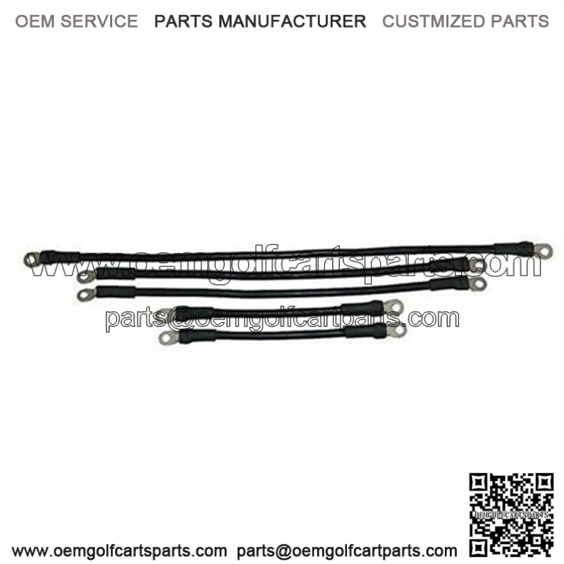 EZGO Marathon Battery Cables - 4-gauge - Includes (1) 21", (2) 16" and (2) 9" (Fits 1994 & down)