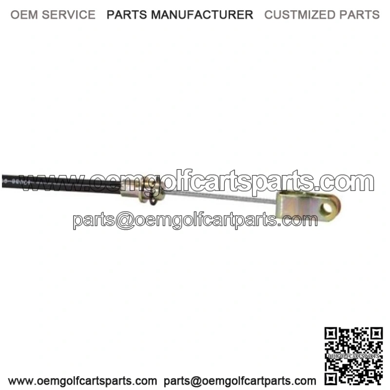 Brake Cable without Springs- Driver side for EZGO Golf Carts 1974-1987