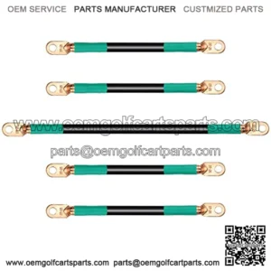 Golf Cart Battery Cable Set Fits EZGO TXT 94-Up Medalist/TXT??Corrosion Resistant, Ultra-Long Pure Copper Wire lugs??6 Surface Heavy Pressure Wiring?? (4 Guage)