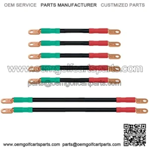 Golf Cart Battery Cables 4 Gauge for 36v & 48v EZGO TXT 1994-UP, AC/DC Wire Welding Battery Pure Copper Flexible Cable with Heavy Duty Terminal Connector