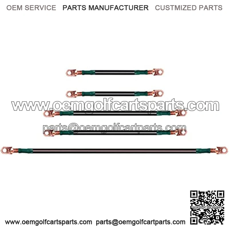 Golf Cart Battery Cables 4 Gauge for 36v EZGO TXT 94-Up Medalist/TXT, Welding Battery Pure Copper Flexible Cable with Heavy Duty Terminal Connector