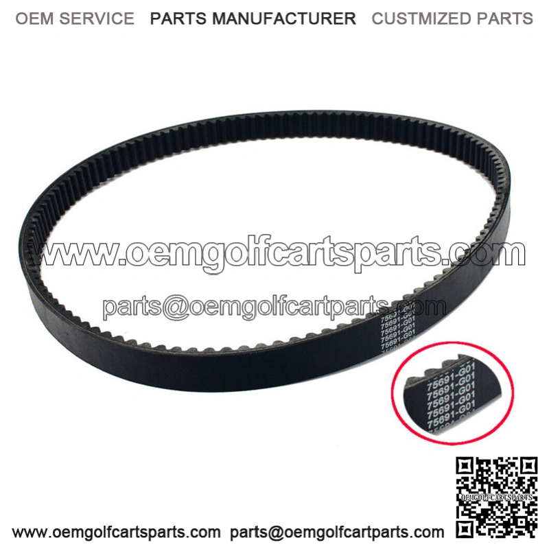 Golf Cart Clutch Drive Belt 75691-G01 for EZGO Gas ST480 04+ 1-1/8" W x 48" OD